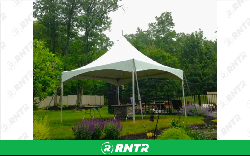 Generic 15x15 High Peak Frame Tent – For rent in Howell, New Jersey – Mr. Happy Party Rentals | RNTR.com – Image 3 of 3