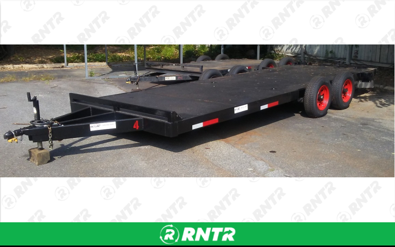 Generic 18ft Solid Deck Dove Tail Trailer - 6K Capacity – For rent in Norcross, Georgia – SKYLINE RENTALS | RNTR.com – Image 2 of 2