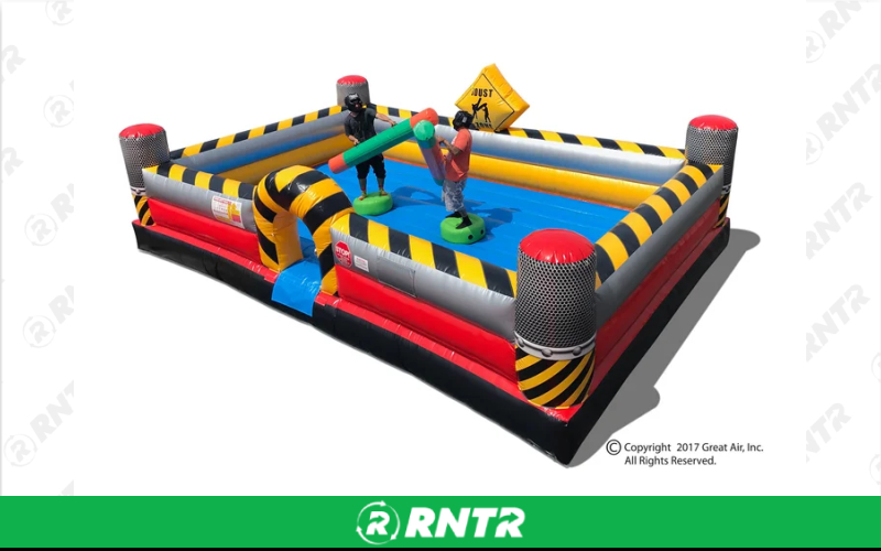 N-Flatables 2-Man Gladiator Joust Inflatable Game – For rent in hermitage, tennessee – Chief Rental Inc. | RNTR.com – Image 1