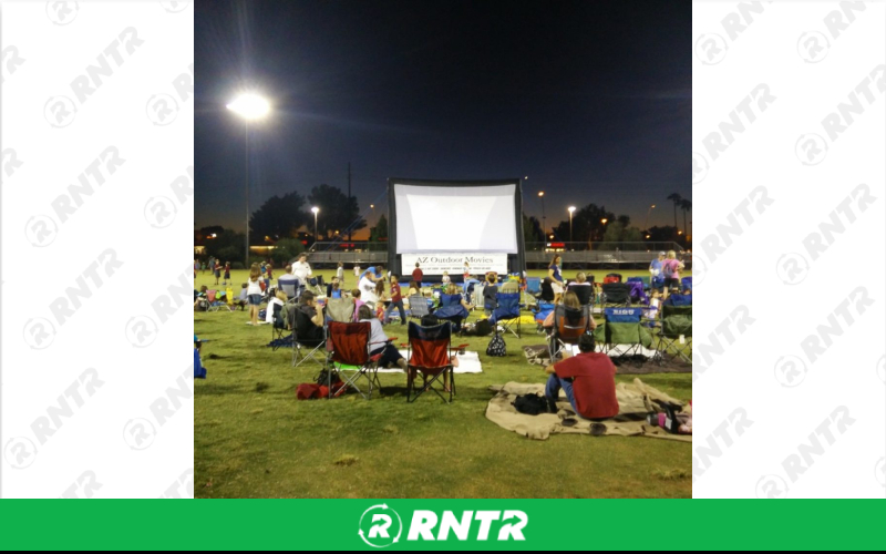 Generic 20'x12' Movie Screen & Sound Package – For rent in howell, new-jersey – Mr. Happy Party Rentals | RNTR.com – Image 1