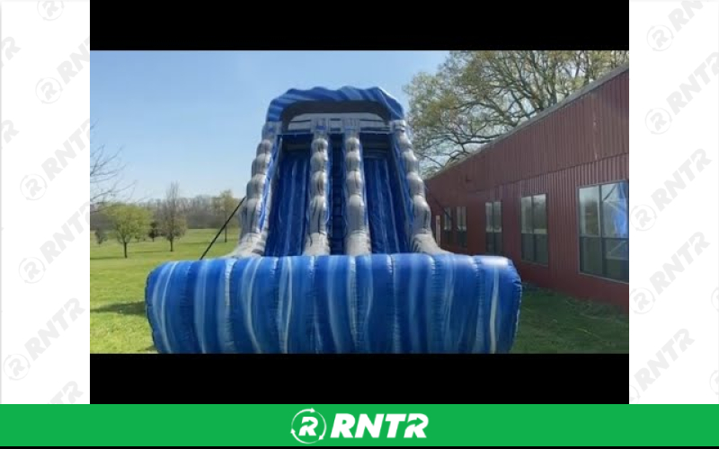 Generic 20ft Double Lane Slide – For rent in little-rock, arkansas – Mr Calvins Bouncers | RNTR.com – Image 1