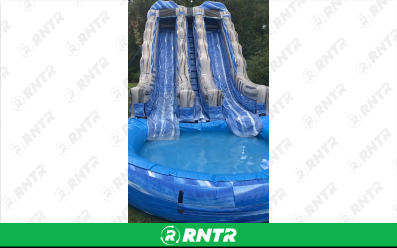 Generic 20ft Double Lane Waterslide – For rent in Little Rock, Arkansas – Mr Calvins Bouncers | RNTR.com – Image 2 of 3