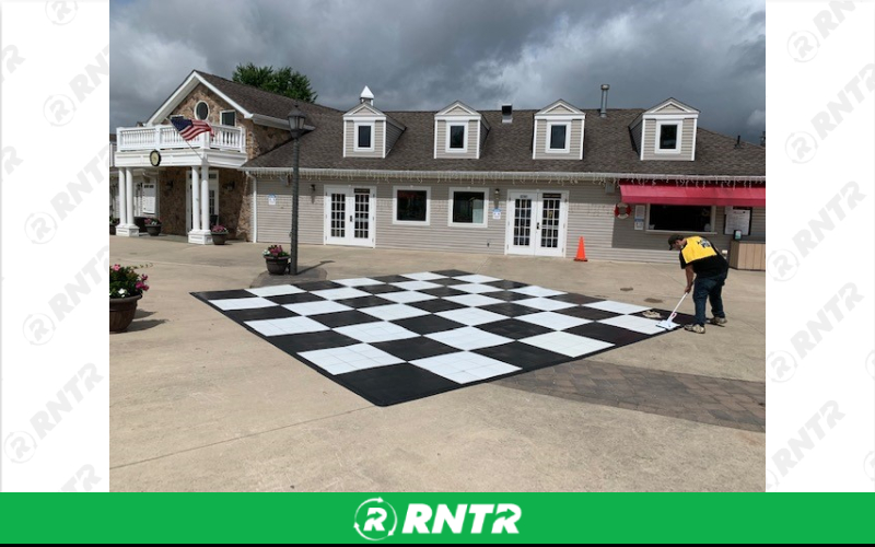 Generic 21'x21' Dance Floor -  up to 88 guests – For rent in howell, new-jersey – Mr. Happy Party Rentals | RNTR.com – Image 1