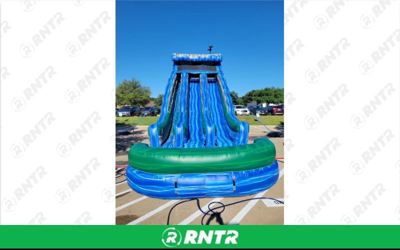 Generic 22Ft River Wave Double Lane Water Slide – For rent in Sachse, Texas – Fun Times Party Rental | RNTR.com – Image 2 of 3