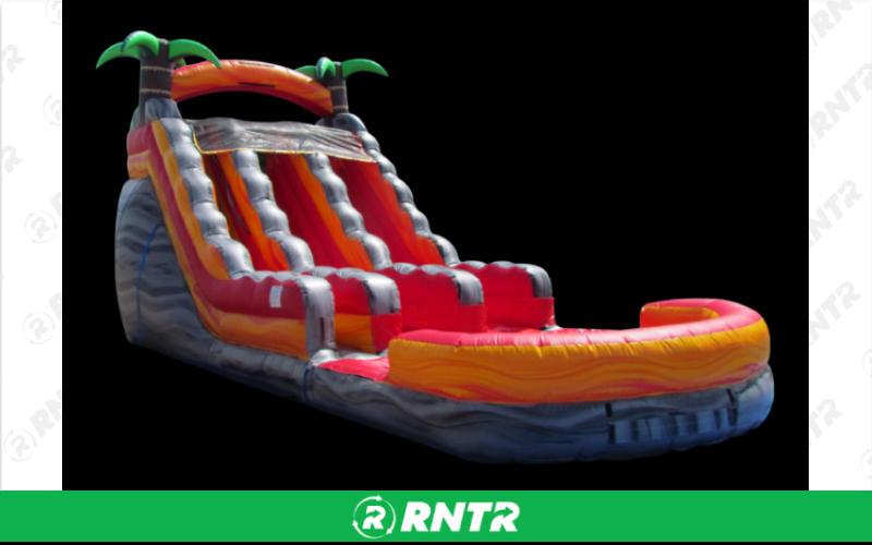 Generic 25 Ft Tropical Rush Water Slide Double Lane – For rent in mangonia-park, florida – kids bounce 4 fun | RNTR.com – Image 1