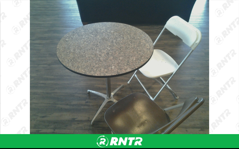 PS Furniture 30 Round Tables (30 High Desert) – For rent in lititz, pennsylvania – Tents For Rent LLC | RNTR.com – Image 1