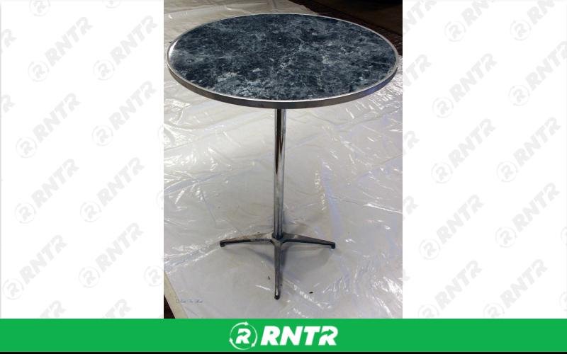 PS Furniture 30 Round Tables (30 High Marble) – For rent in Lititz, Pennsylvania – Tents For Rent LLC | RNTR.com – Image 2 of 2