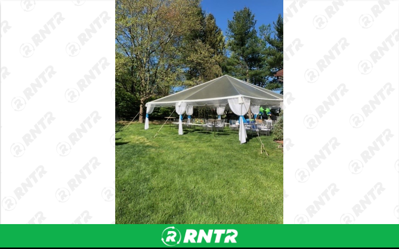 Generic 30x30 Clear Top Frame Tent – For rent in howell, new-jersey – Mr. Happy Party Rentals | RNTR.com – Image 1
