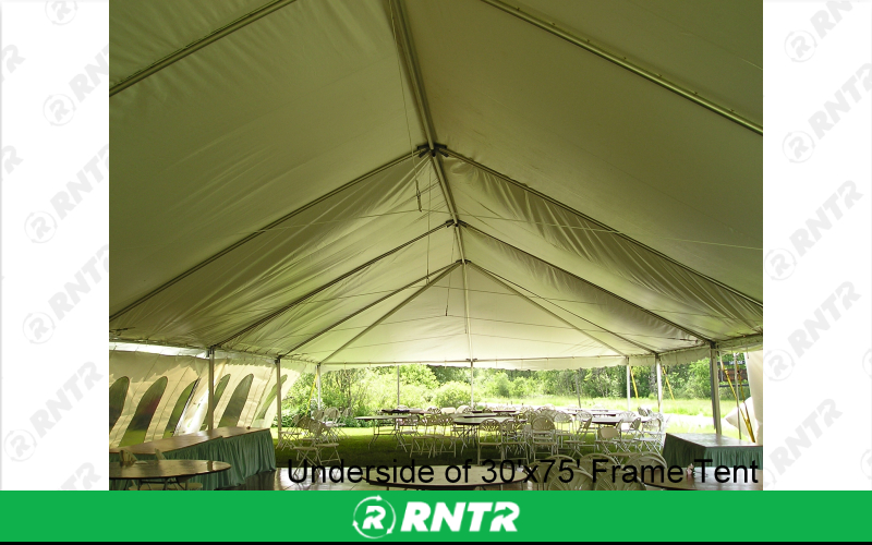 Generic 30'x75' Frame Tent – For rent in Seneca Falls, New York – Upstate Party Rental inc | RNTR.com – Image 2 of 3
