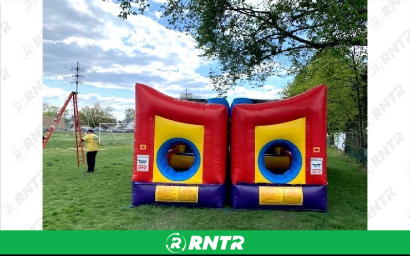 Generic 34' Dual Lane Obstacle Course Competition – For rent in Howell, New Jersey – Mr. Happy Party Rentals | RNTR.com – Image 3 of 3