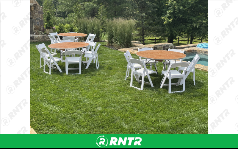 PS Furniture 36 Round Tables – For rent in lititz, pennsylvania – Tents For Rent LLC | RNTR.com – Image 1
