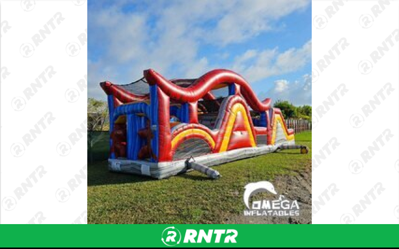 Generic 40 ft Marble Shadow Obstacle Course – For rent in Cypress, Texas – Events By ABA | RNTR.com – Image 1 of 2