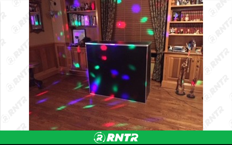Generic 4' Portable Bar -  Black – For rent in howell, new-jersey – Mr. Happy Party Rentals | RNTR.com – Image 1
