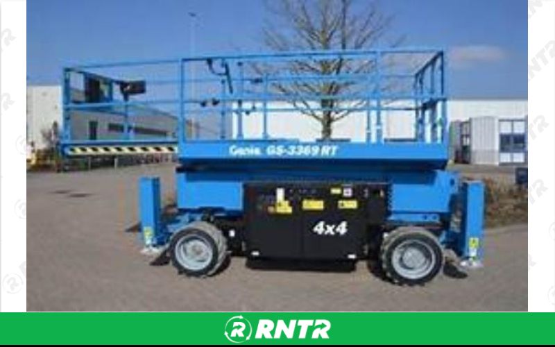 GENIE 4wd Scissor Lift Rental DFW – For rent in Irving, Texas – Ez Equipment Rental | RNTR.com – Image 1 of 2