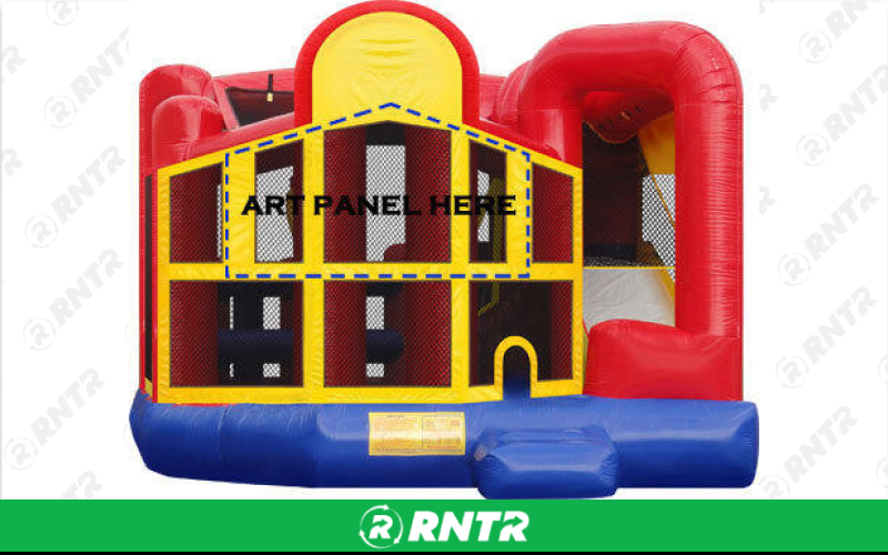Generic 5-in-1 Bounce House with Dry Slide (19 x 20) – For rent in Vancouver, Washington – Bounce-n-Battle | RNTR.com – Image 1 of 1