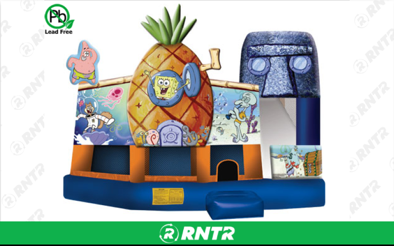 Generic 5 in 1 Sponge Bob Combo Dry Only – For rent in mangonia-park, florida – kids bounce 4 fun | RNTR.com – Image 1