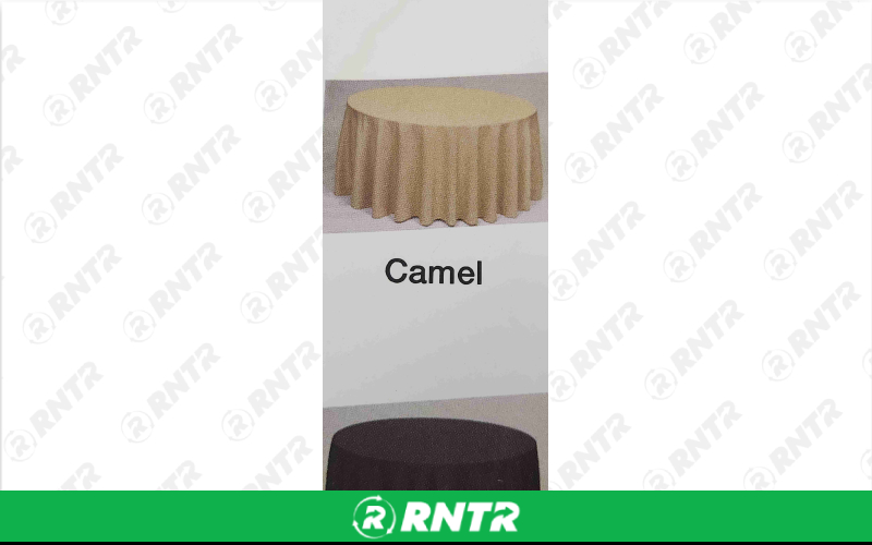 Generic 54 Square Linen (Camel 150) – For rent in Seneca Falls, New York – Upstate Party Rental inc | RNTR.com – Image 2 of 4