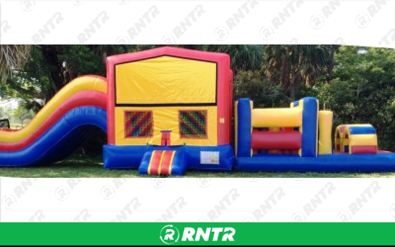 Generic 54ft Obstacle Course - 54L x 13W x 14H – For rent in hallandale-beach, florida – Perfect Party Rental | RNTR.com – Image 1