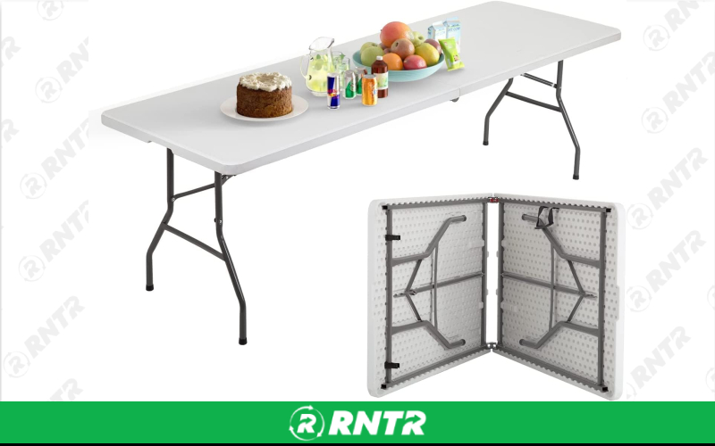 Generic 6 foot folding table – For rent in howell, new-jersey – Mr. Happy Party Rentals | RNTR.com – Image 1