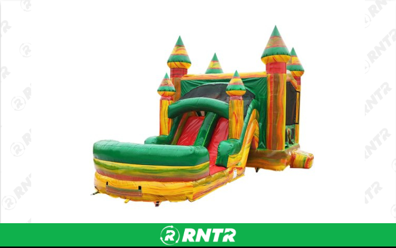 Generic 6 in 1 Fiesta Dual Lane Wet/Dry – For rent in mangonia-park, florida – kids bounce 4 fun | RNTR.com – Image 1
