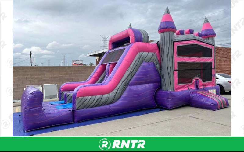 Generic 6 in 1 Pink Princess Titan Combo Dual lane dry – For rent in mangonia-park, florida – kids bounce 4 fun | RNTR.com – Image 1