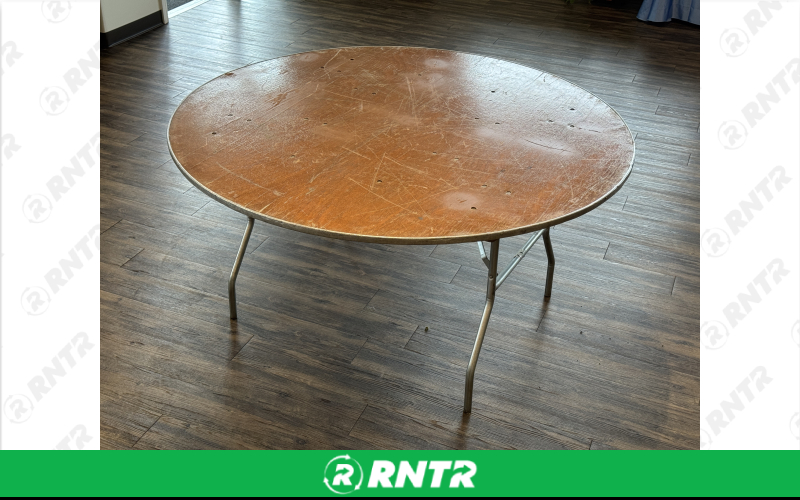 PS Furniture 60 Round Tables – For rent in lititz, pennsylvania – Tents For Rent LLC | RNTR.com – Image 1