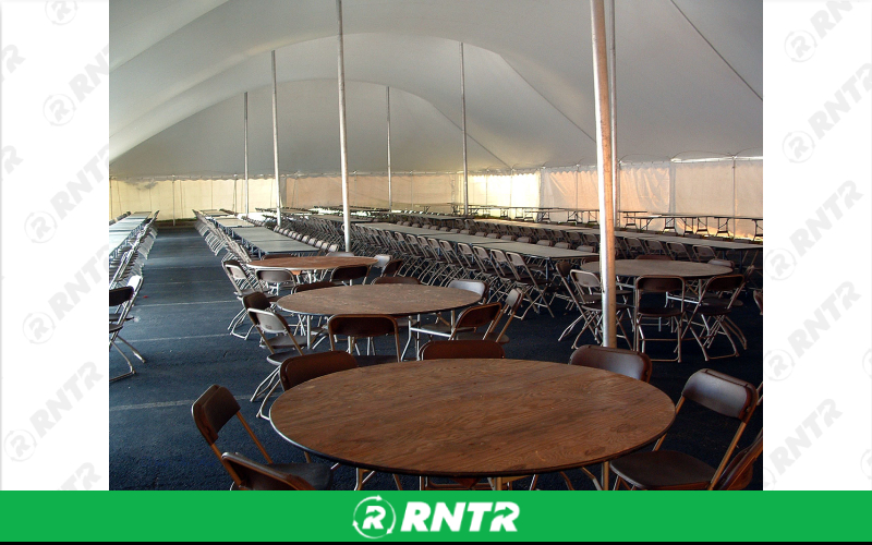 PS Furniture 60 Round Tables – For rent in Lititz, Pennsylvania – Tents For Rent LLC | RNTR.com – Image 3 of 3