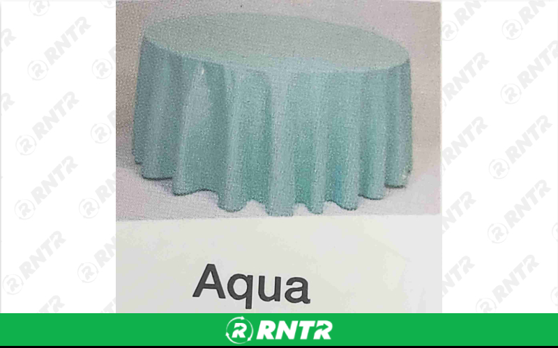 Generic 60x102 Square Linen (Aqua 118) – For rent in Seneca Falls, New York – Upstate Party Rental inc | RNTR.com – Image 2 of 5