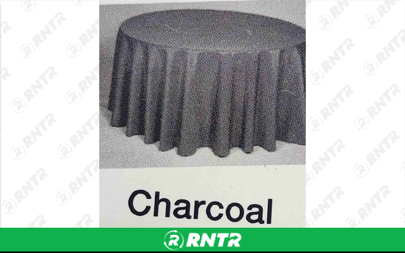 Generic 60x102 Square Linen (Charcoal 147) – For rent in Seneca Falls, New York – Upstate Party Rental inc | RNTR.com – Image 2 of 5