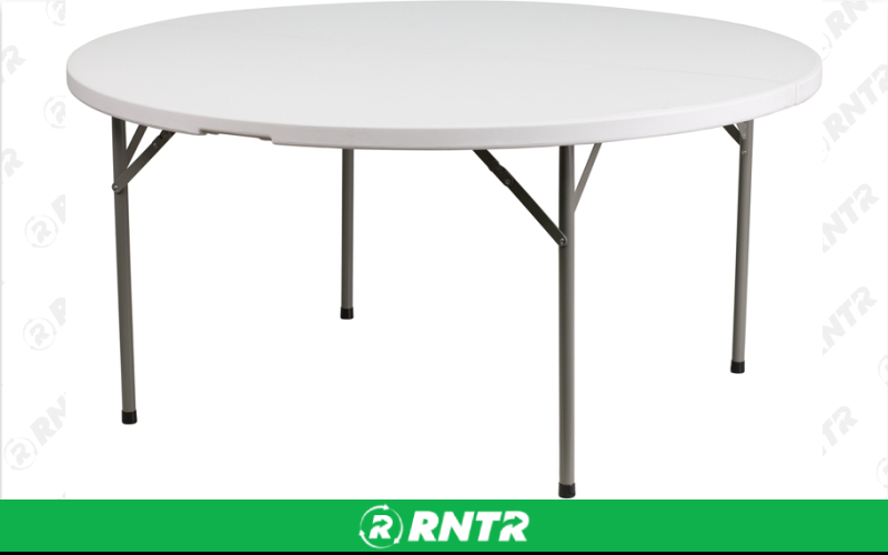 Generic 60in Round Table(seats 8-10) – For rent in Lilburn, Georgia – JVC's Party Rentals & Event Hall | RNTR.com – Image 2 of 2