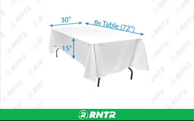 Generic 60"x120" Rectangular Linen – For rent in Howell, New Jersey – Mr. Happy Party Rentals | RNTR.com – Image 2 of 2