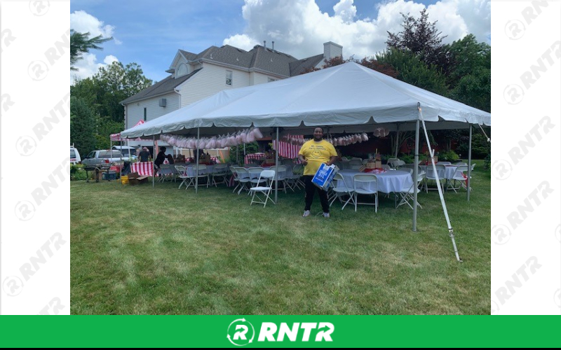 Generic 64 Guest Frame Tent Package – For rent in Howell, New Jersey – Mr. Happy Party Rentals | RNTR.com – Image 2 of 3
