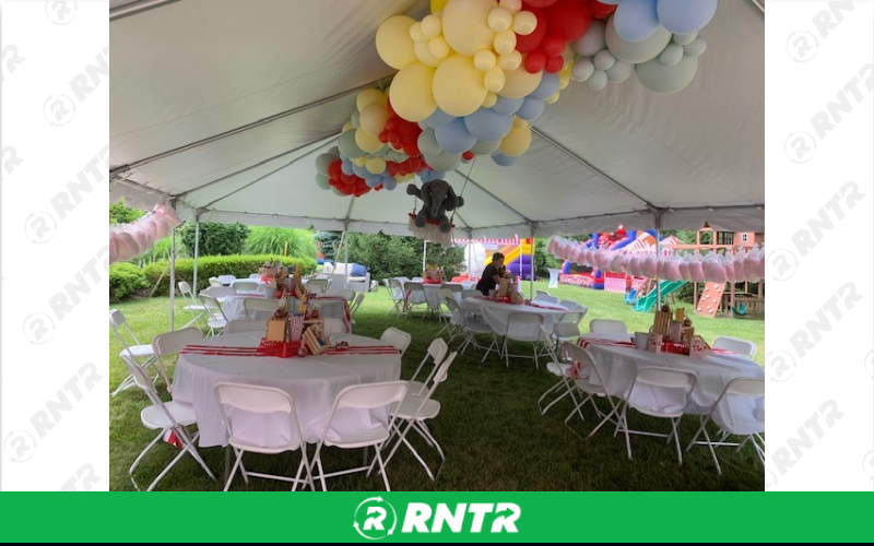 Generic 64 Guest Frame Tent Package – For rent in Howell, New Jersey – Mr. Happy Party Rentals | RNTR.com – Image 3 of 3