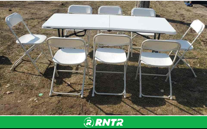 Lifetime 6Ft Tables - White – For rent in avon, indiana – Eclipse Party Rental | RNTR.com – Image 1
