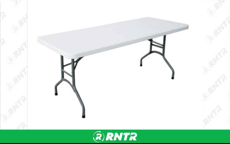 Generic 6ft White Table – For rent in little-rock, arkansas – Mr Calvins Bouncers | RNTR.com – Image 1