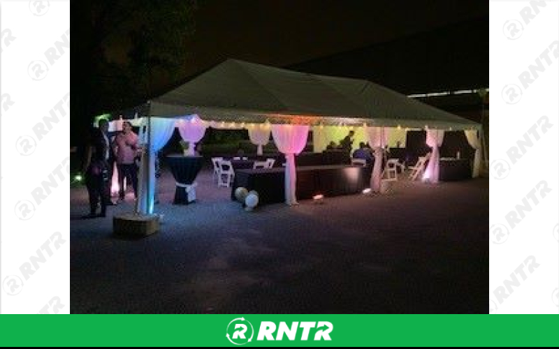 Generic 80 Guest Frame Tent Package – For rent in howell, new-jersey – Mr. Happy Party Rentals | RNTR.com – Image 1
