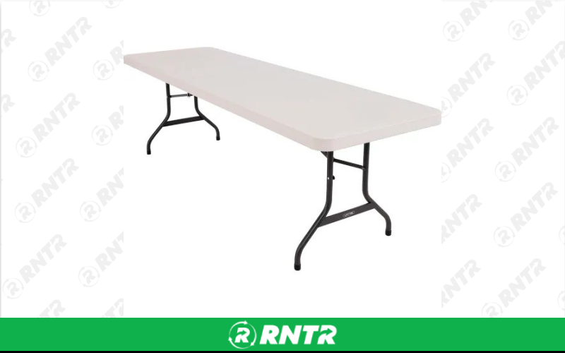 Generic 8' Banquet Table – For rent in howell, new-jersey – Mr. Happy Party Rentals | RNTR.com – Image 1