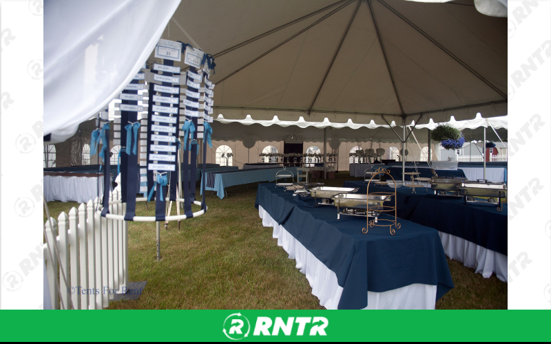 PS Furniture 8' Banquet Tables – For rent in Lititz, Pennsylvania – Tents For Rent LLC | RNTR.com – Image 5 of 5