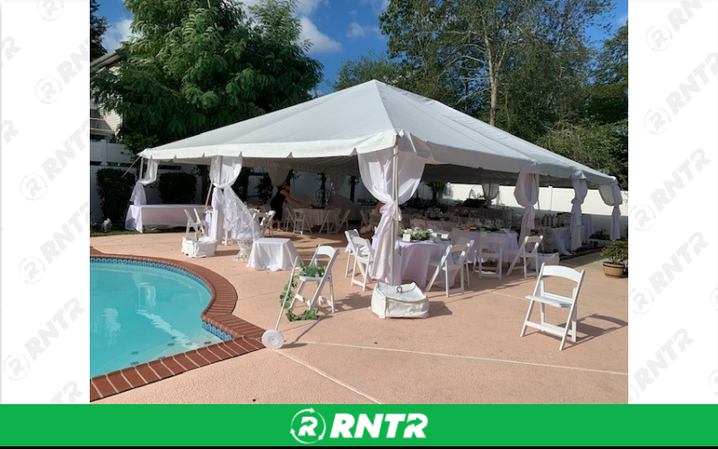 Generic 96 Guest Frame Tent Package – For rent in howell, new-jersey – Mr. Happy Party Rentals | RNTR.com – Image 1