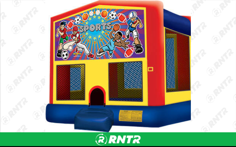 Generic All Sport themed Bounce House (13 x 13) – For rent in Vancouver, Washington – Bounce-n-Battle | RNTR.com – Image 1 of 1