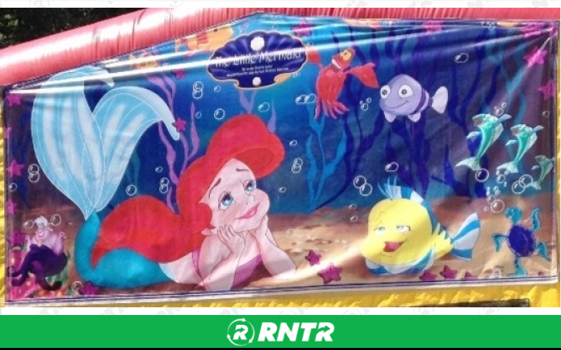 Generic Ariel Super Combo w/slide -  BB hoop and obstacles – For rent in howell, new-jersey – Mr. Happy Party Rentals | RNTR.com – Image 1