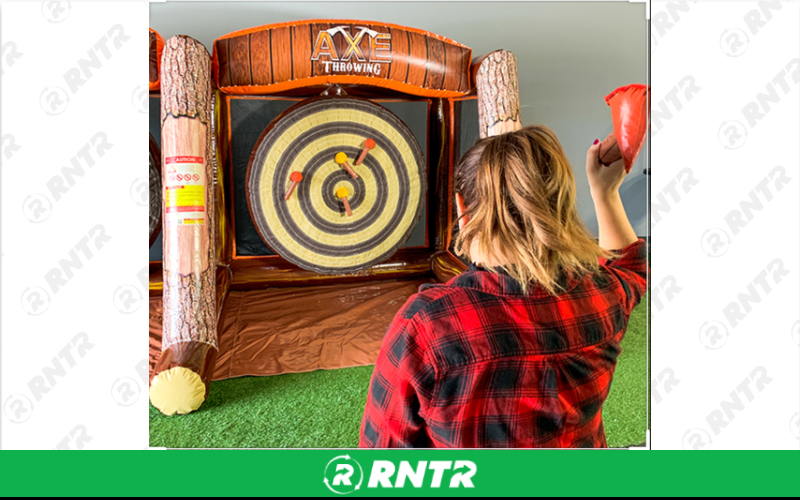 Generic Axe Throw Challenge – For rent in Vancouver, Washington – Bounce-n-Battle | RNTR.com – Image 1 of 1