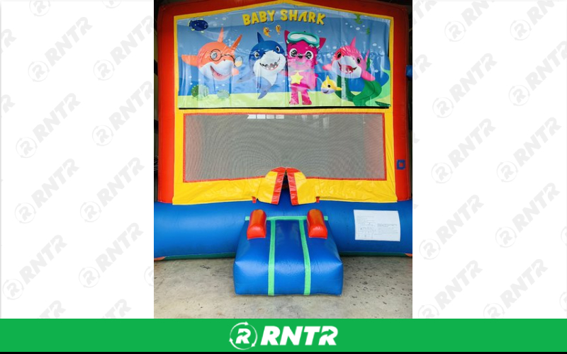 Generic Baby Shark banner – For rent in mangonia-park, florida – kids bounce 4 fun | RNTR.com – Image 1