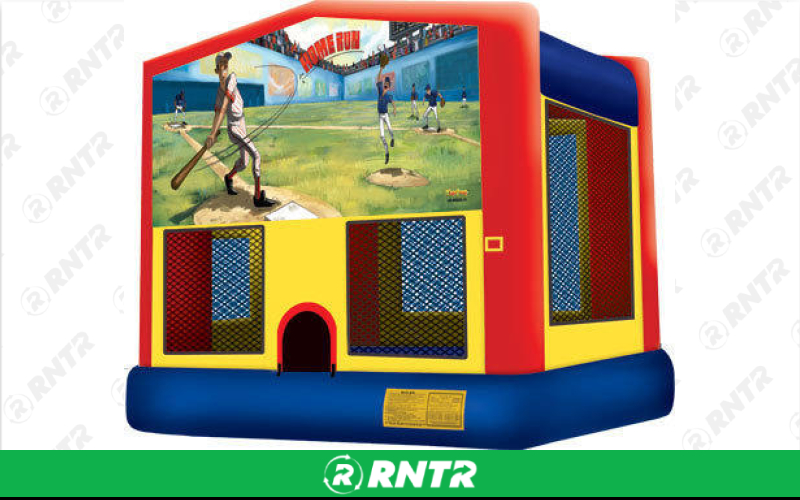 Generic Baseball bounce house with internal basketball hoop (13 x 13) – For rent in Vancouver, Washington – Bounce-n-Battle | RNTR.com – Image 1 of 1