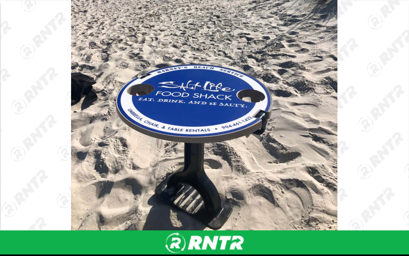 Beach Table  Beach Table – For rent in saint-augustine, florida – Big Bill\'s Beach Stuff | RNTR.com – Image 1