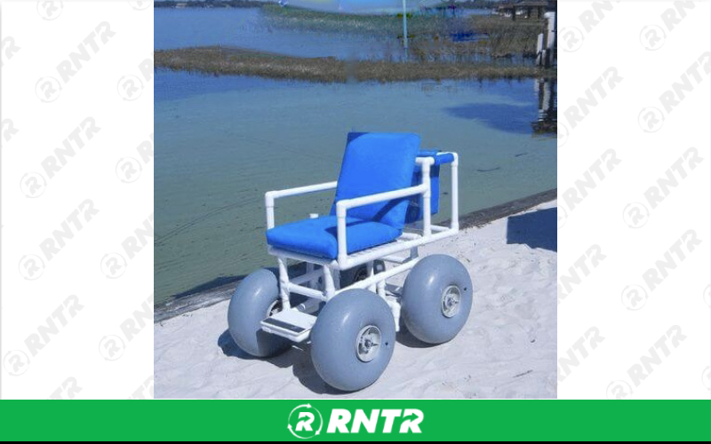 Beach Wheelchair  Beach Wheelchair (Large Balloon Tires) – For rent in saint-augustine, florida – Big Bill\'s Beach Stuff | RNTR.com – Image 1