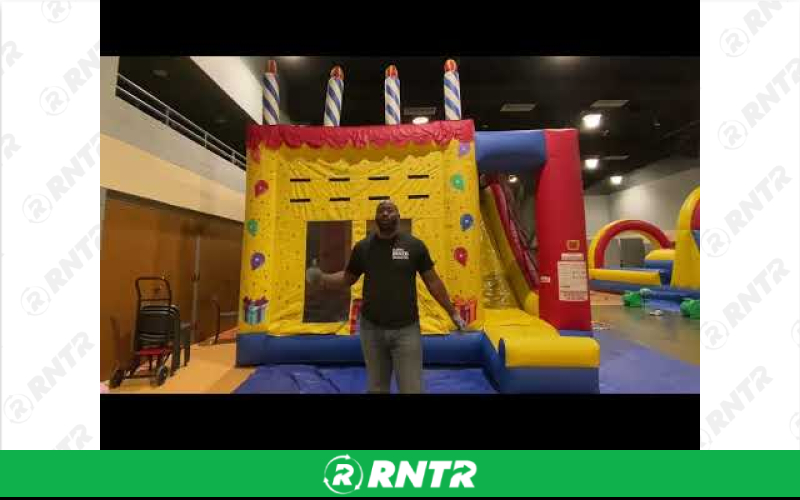 Generic Birthday Cake Combo Bounce House – For rent in Little Rock, Arkansas – Mr Calvins Bouncers | RNTR.com – Image 1 of 2