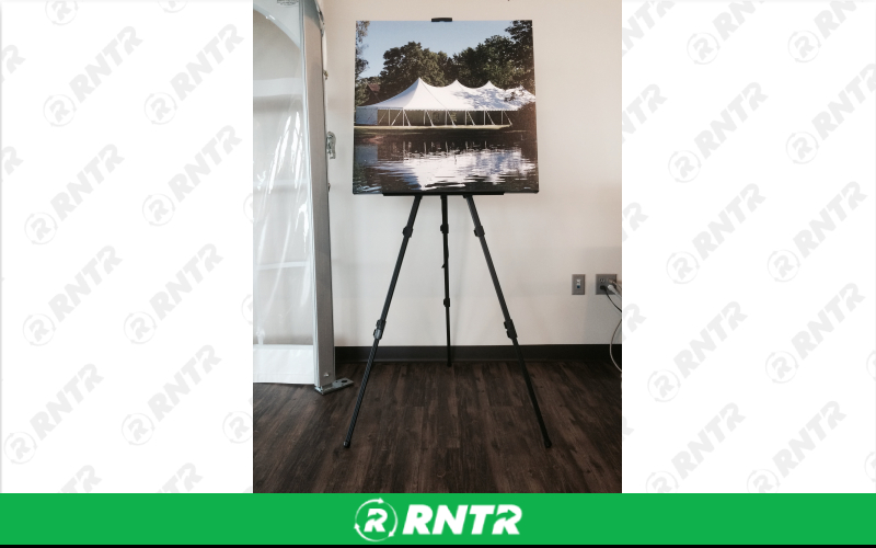 PS Furniture Black Aluminum Easels – For rent in lititz, pennsylvania – Tents For Rent LLC | RNTR.com – Image 1