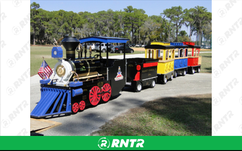 Generic Blue Bonnet Express Electric Trackless Train – For rent in Cypress, Texas – Events By ABA | RNTR.com – Image 1 of 2