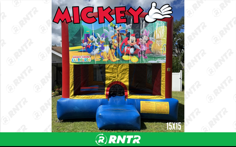 Generic Boy Neutral 15x15 Bounce House - Mickey Clubhouse – For rent in Sarasota, Florida – Joyland Rentals | RNTR.com – Image 1 of 1